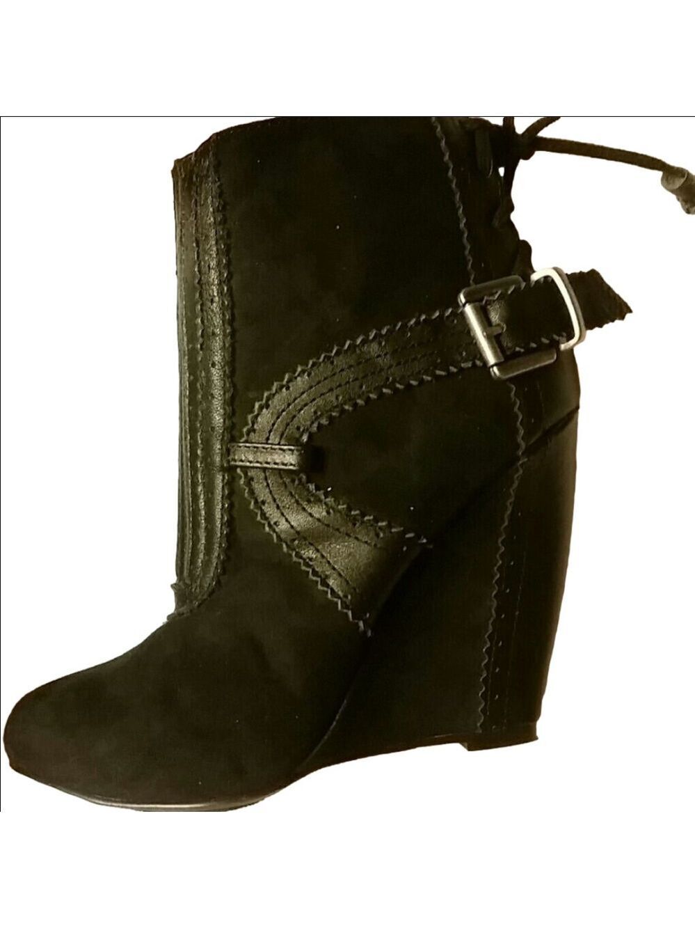 𝅺SEXY SUEDE BLACK BOOTY BY LOVELY PEOPLE